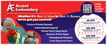 Accent Embroidery & Garment Printing Accent Embroidery & Garment Printing