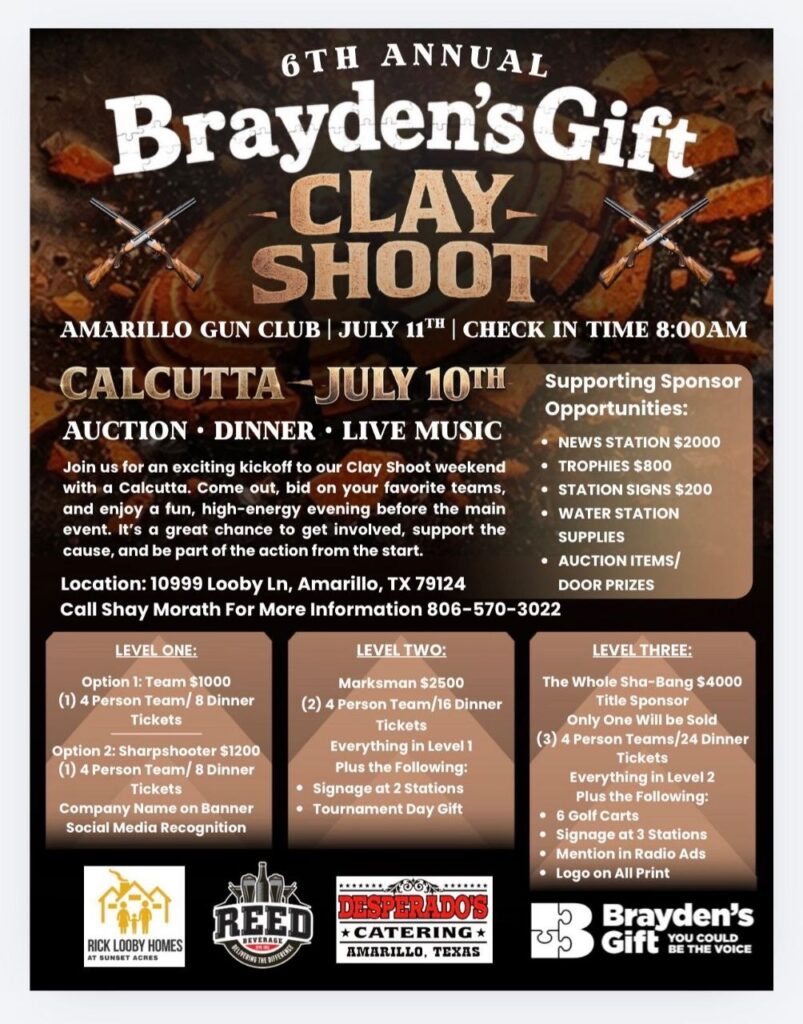 6th Annual Brayden's Gift Clay Shoot